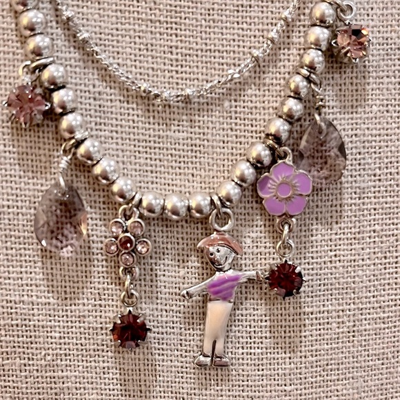 N201 Pilgrim Danish Design Necklace Double Chain CZ - Picture 4 of 8